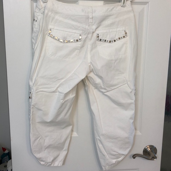 White House Black Market Capris with some bling! - Picture 5 of 8